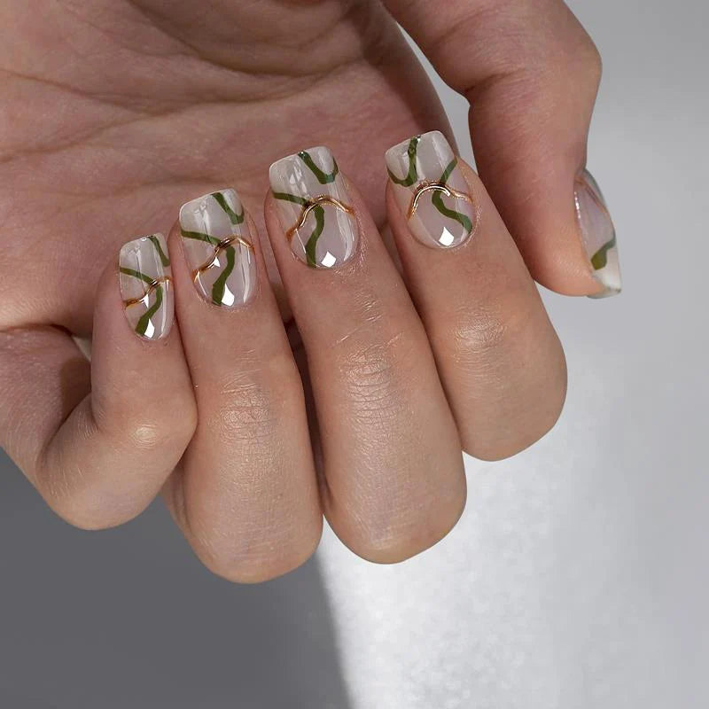 Winding River Square Nails - JOYA NAILS