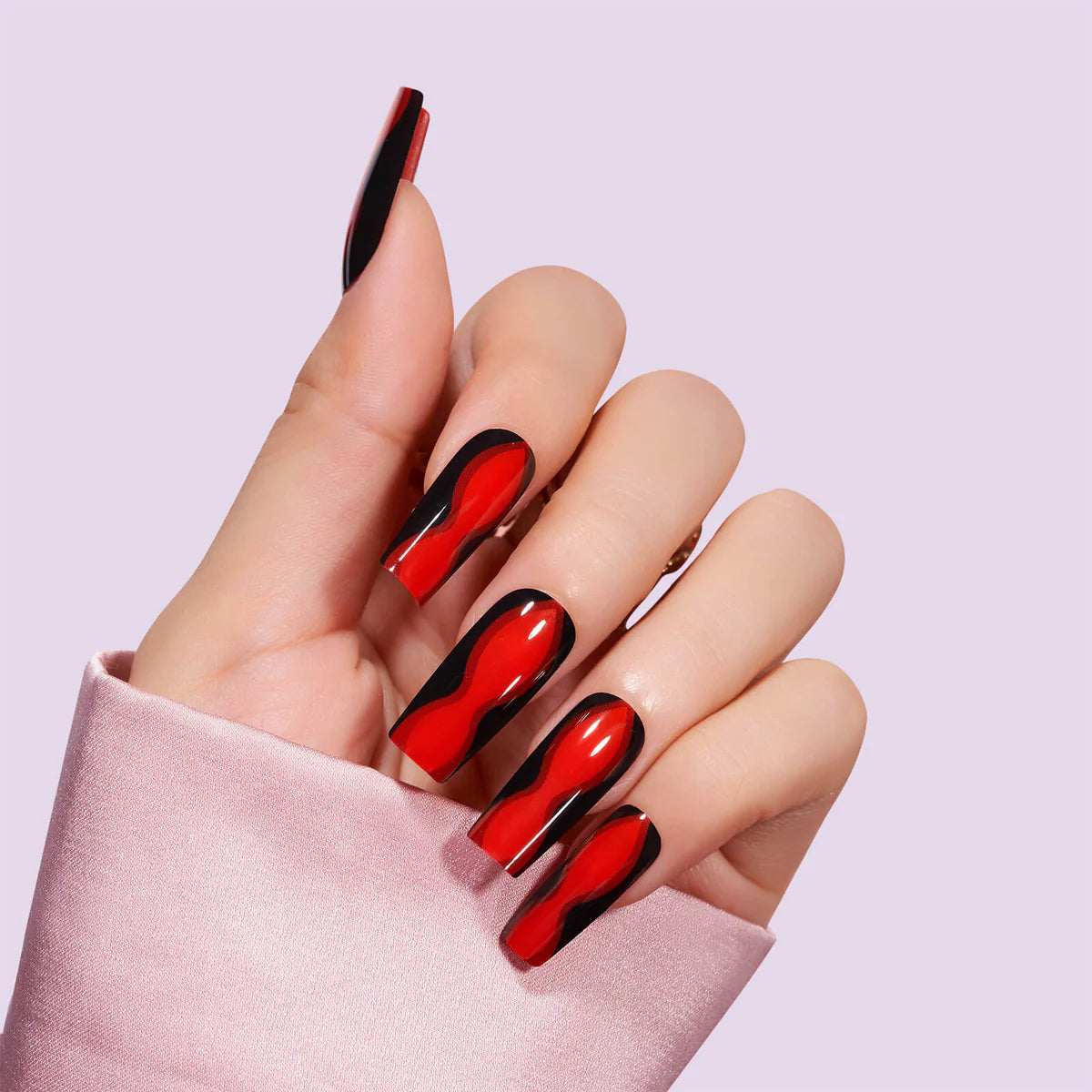 Uñas Squoval Bloody Mary - JOYA NAILS