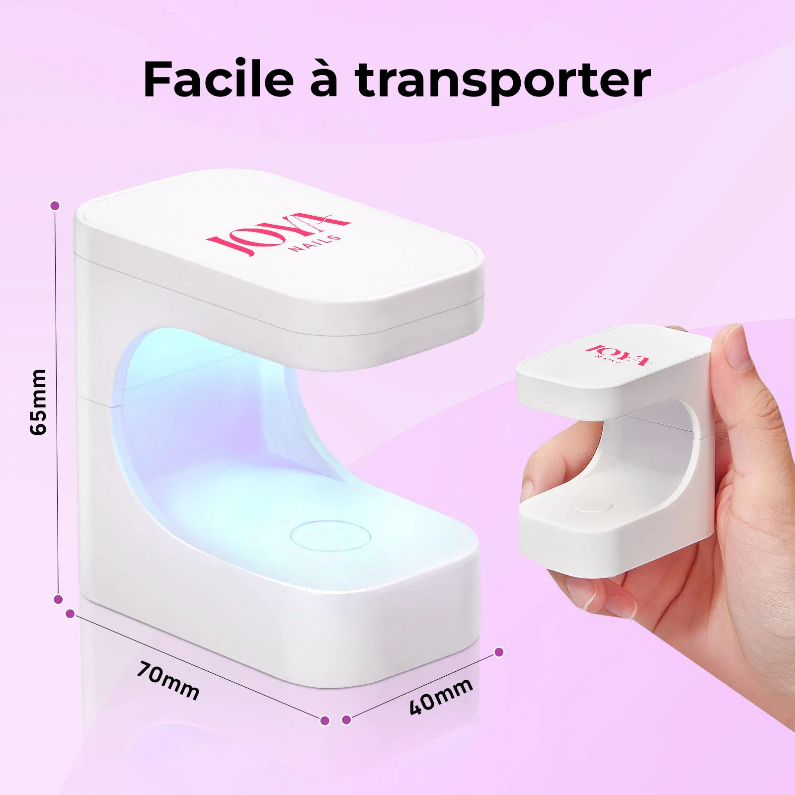 Mini lampe UV à ongles (offerte à partir de 50€ d'achats)